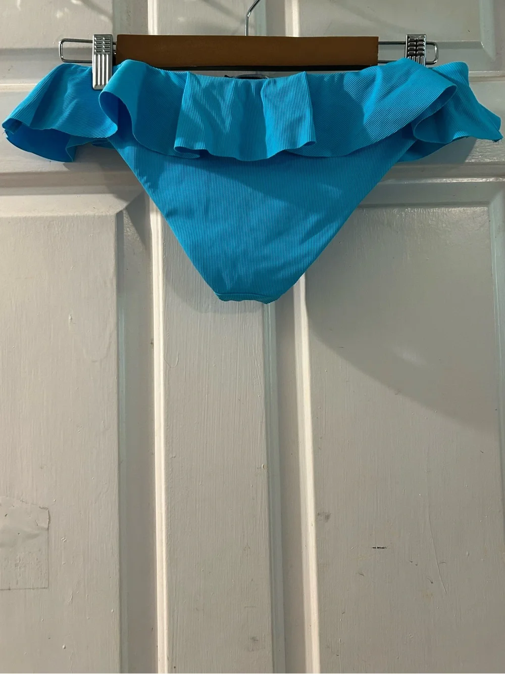 Zara Bright Turquoise Ruffle Bikini Bottoms